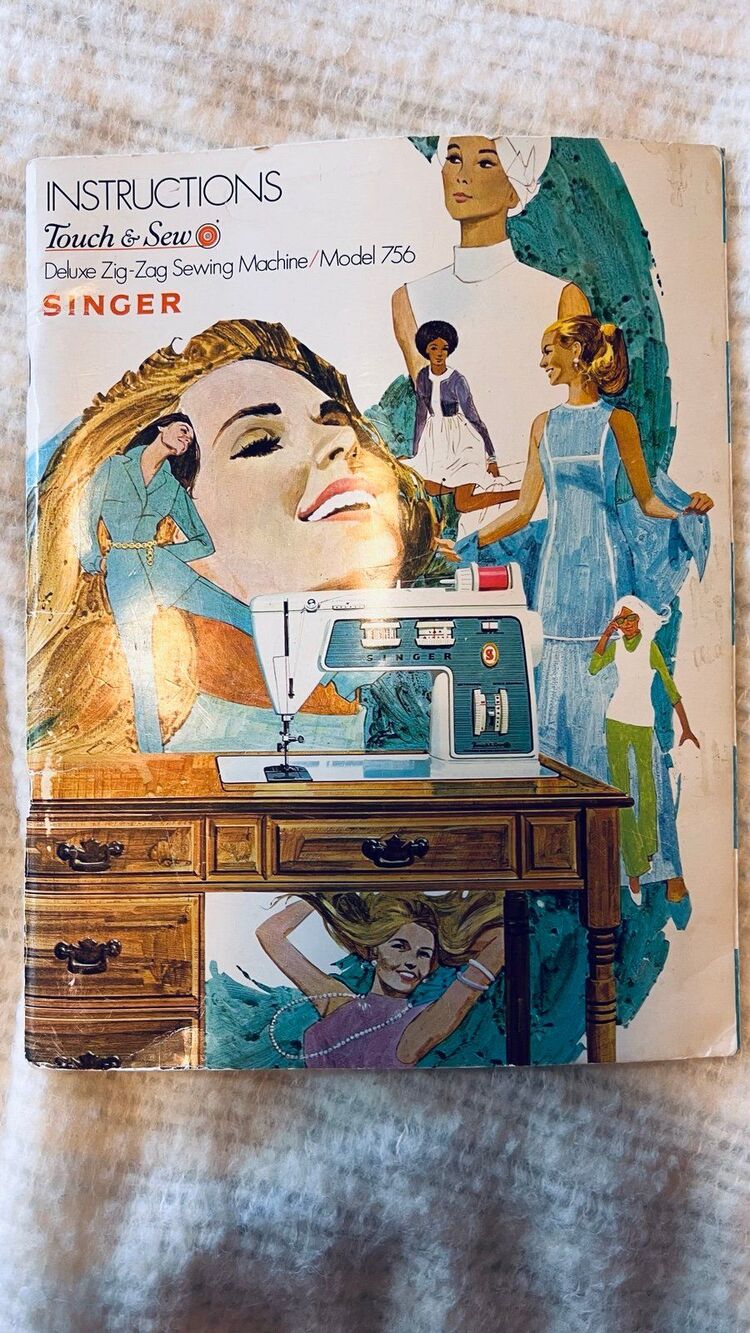 Vintage Singer Sewing Maching Zig-Zag Instructions Manual Model 756